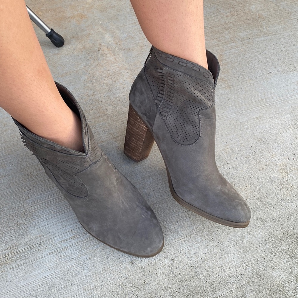 Vince Camuto Grey 3 inch Booties